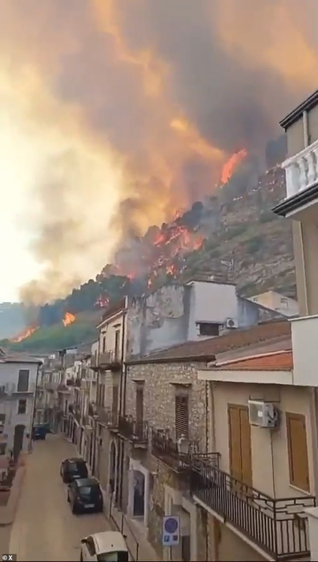 Elsewhere in the Agrigento province, wildfires erupted in Favara, Sciacca, Cammarata and near the Lake Arancio in Sambuca di Sicilia, as firefighters, forest rangers and civil defence officials battled the flames