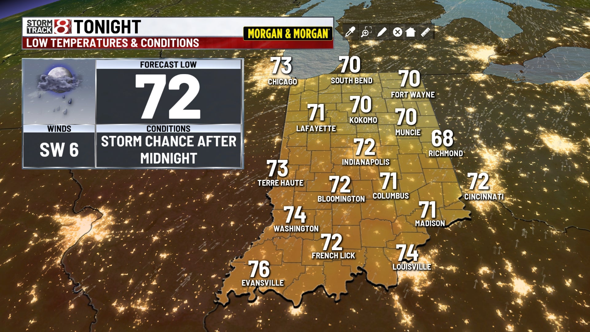 Strong storms possible late tonight & Tuesday, early taste of September to end the week