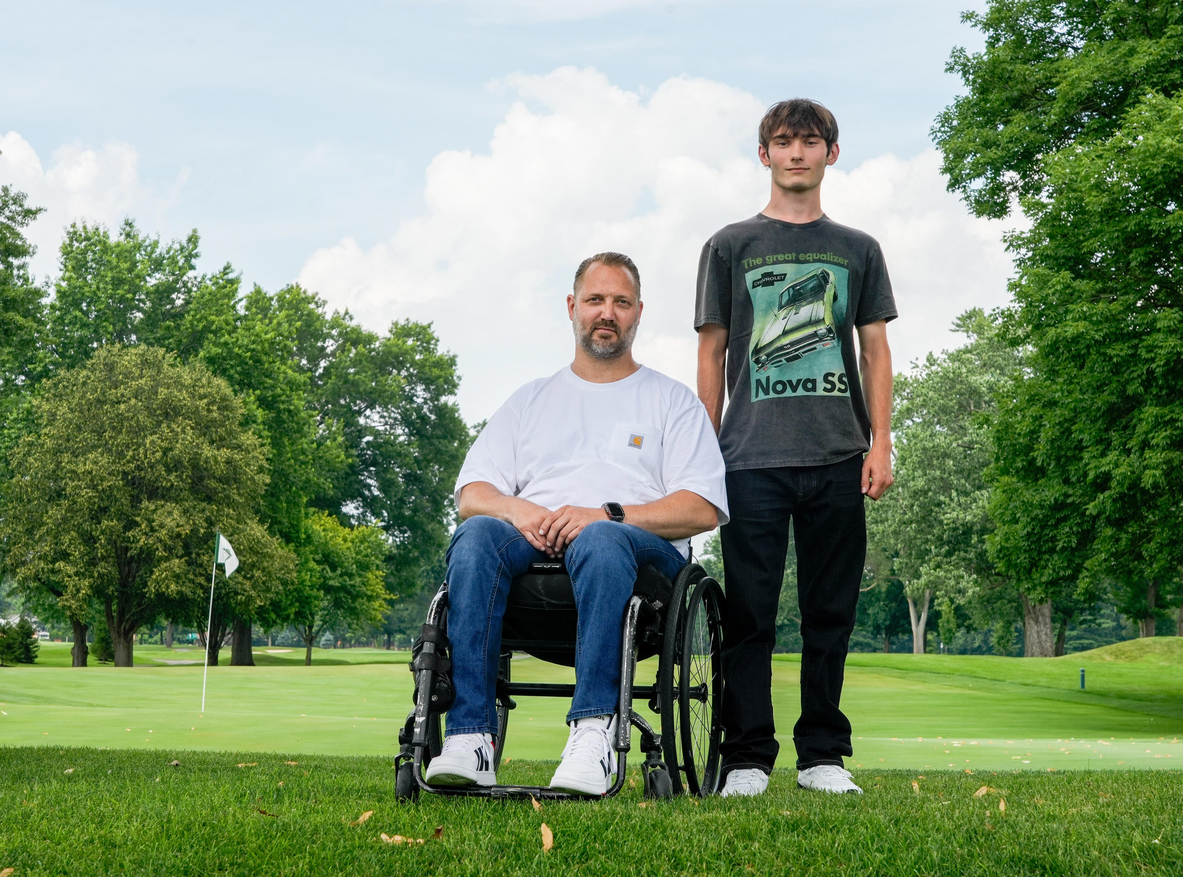 Bryce Oertel has spent much of his teenage years engineering solutions for his father Brent Oertel who was paralyzed in a motorcycle accident. Now after years of caddying at Hillcrest Country Club, Oertel earned a $125,000 scholarship to study engineering at Purdue.
