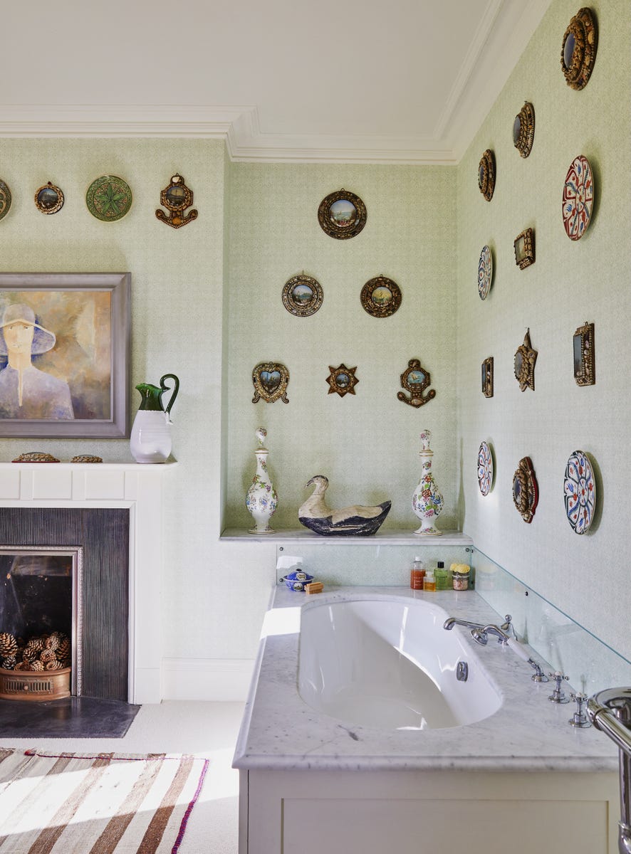 Bathroom plate display wall.jpeg