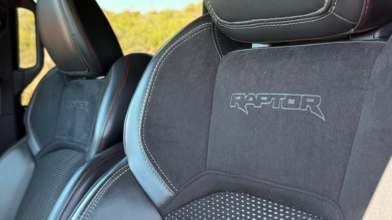 Ford Bronco Raptor seat logos