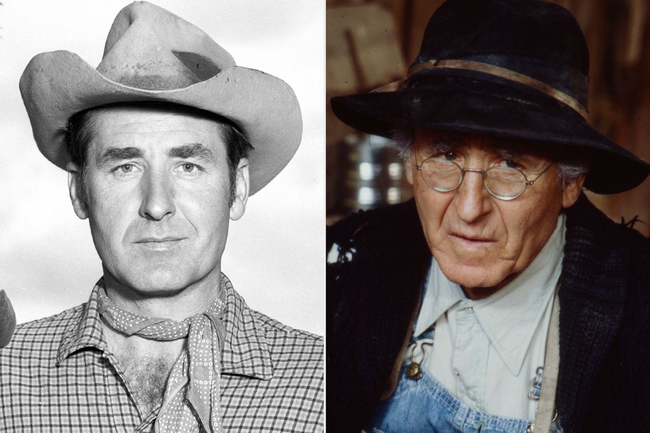 CBS television western series, Rawhide. April 22, 1960. Left to right, Eric Fleming (as Gil Favor); Sheb Wooley (as Pete Nolan).