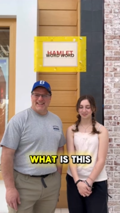 Father and daughter take on a fun brain teaser challenge