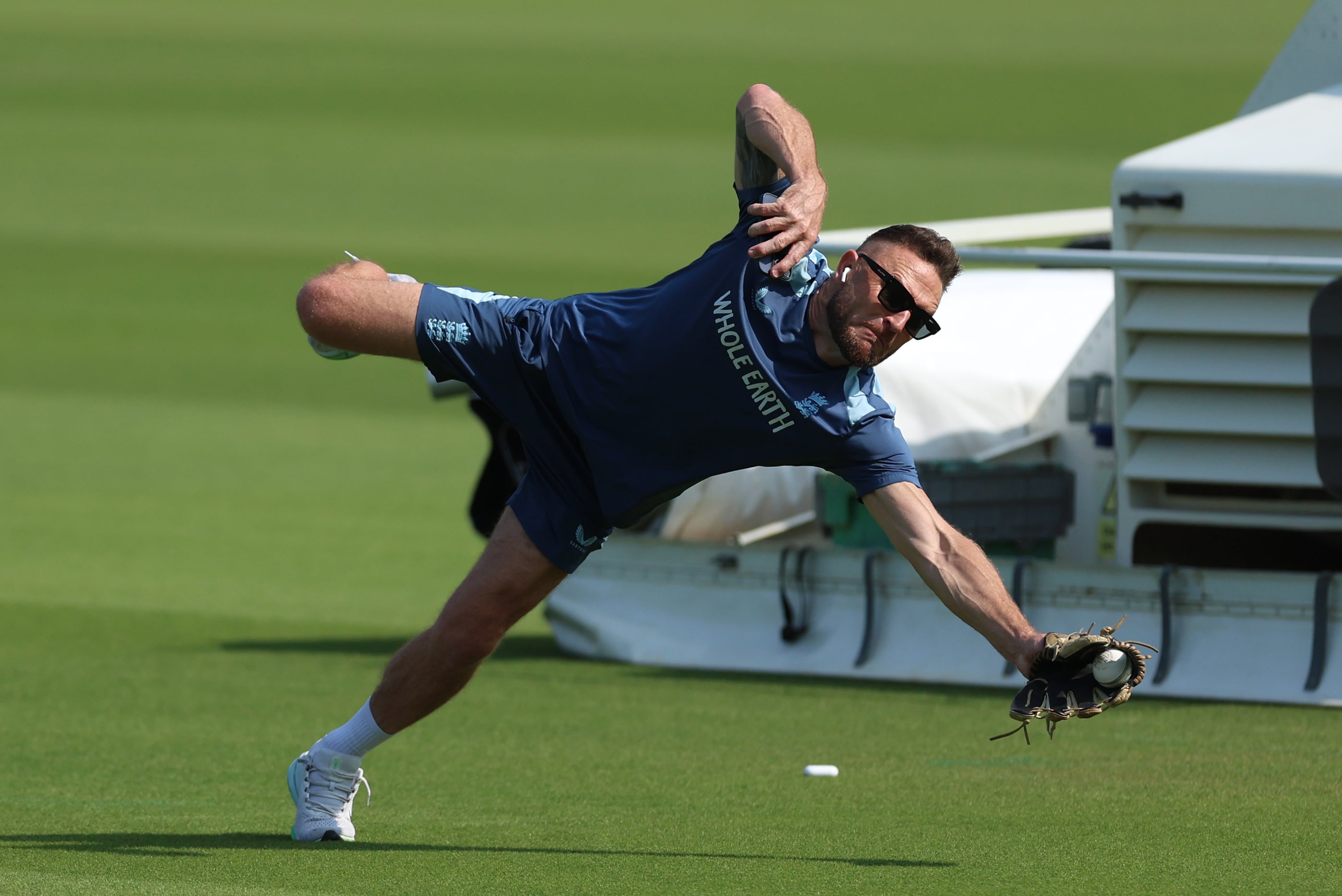 England head coach Brendon McCullum during a nets session at Lord’s, London. Picture date: Saturday July 18, 2026. (PA Wire)