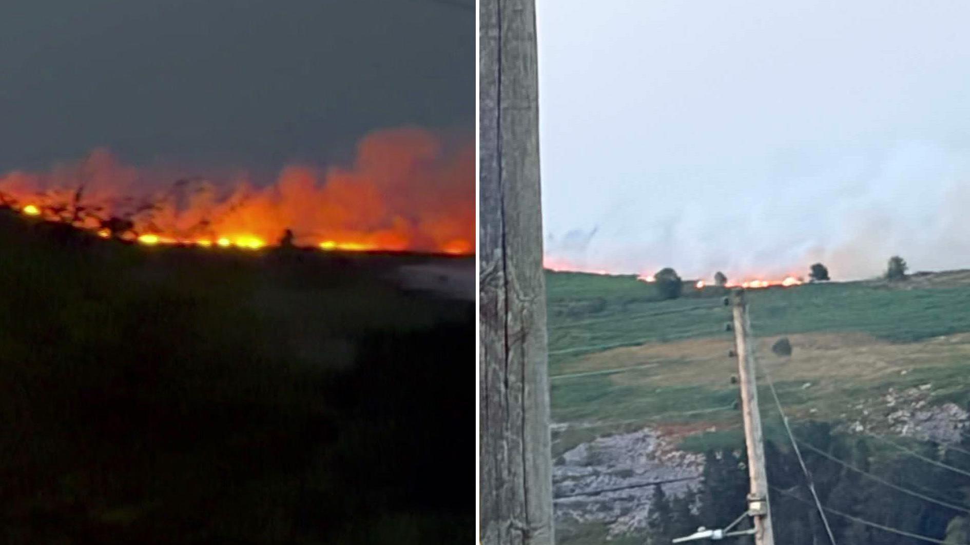 Firefighters have been battling the blaze since Sunday