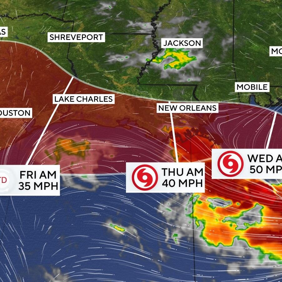 Tropical storm Bertha strengthens, threatening Gulf Coast. See its path