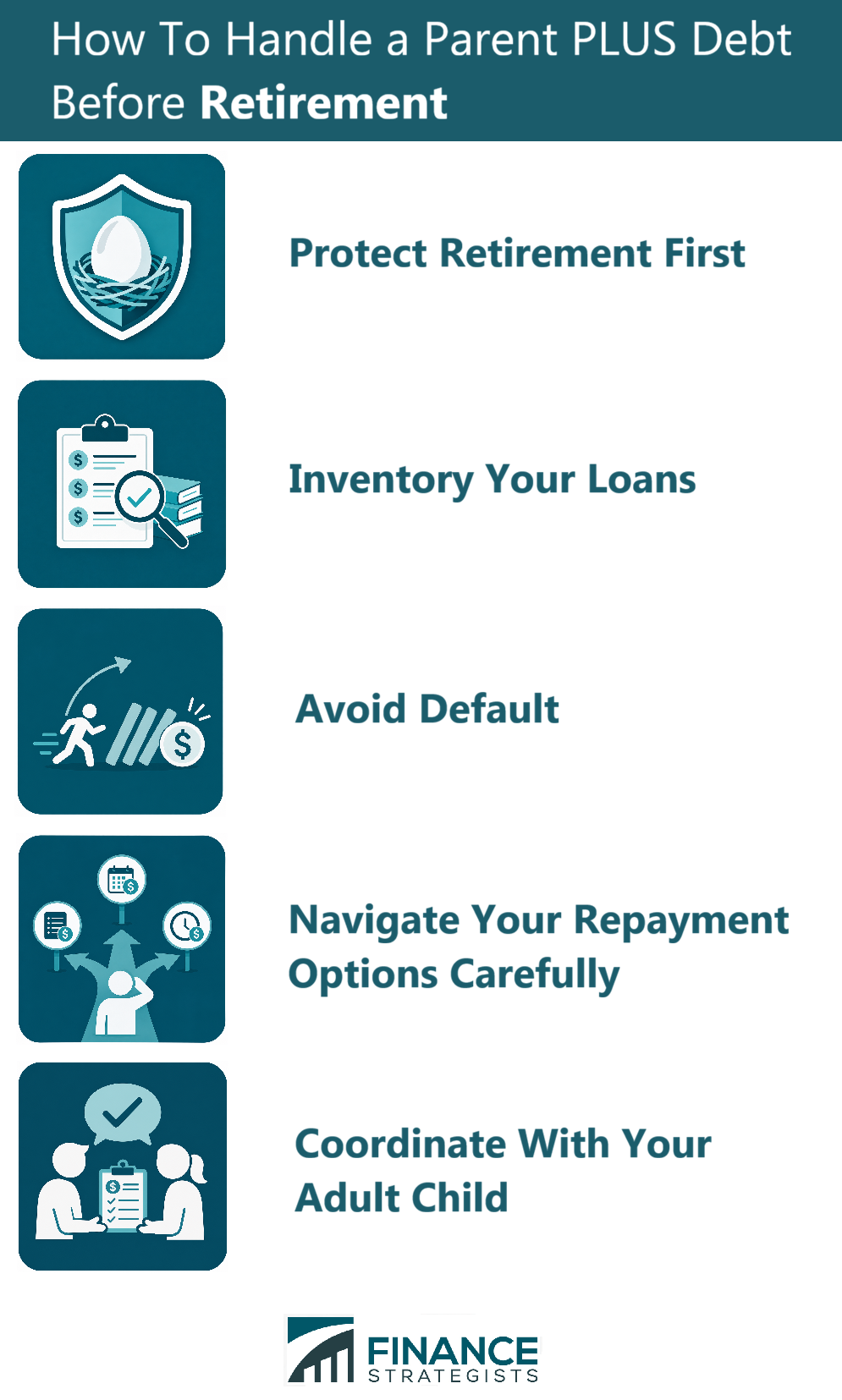 How to Handle a Parent PLUS Debt Before Retirement