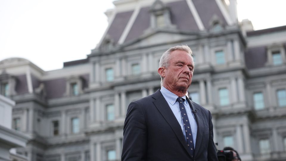 US Health and Human Services Secretary Robert F. Kennedy Jr. is interviewed on Fox News outside of the White House West Wing in September 2025 in Washington, DC. - Win McNamee/Getty Images