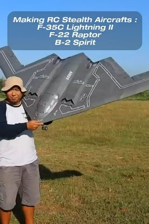 How foam board becomes RC stealth aircraft
