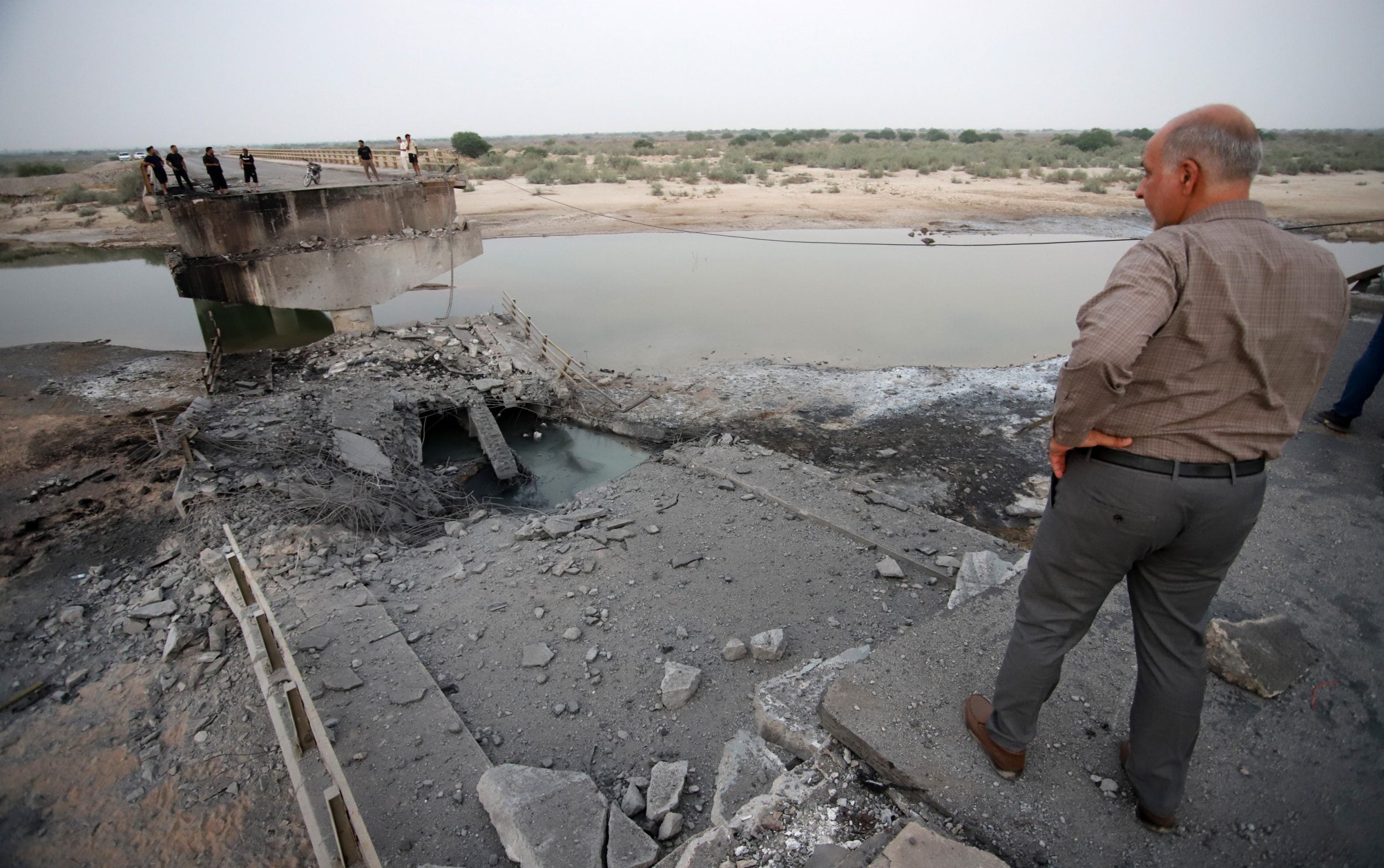 A bridge at Bandar Abbas has been put out of action by the US strikes over the weekend