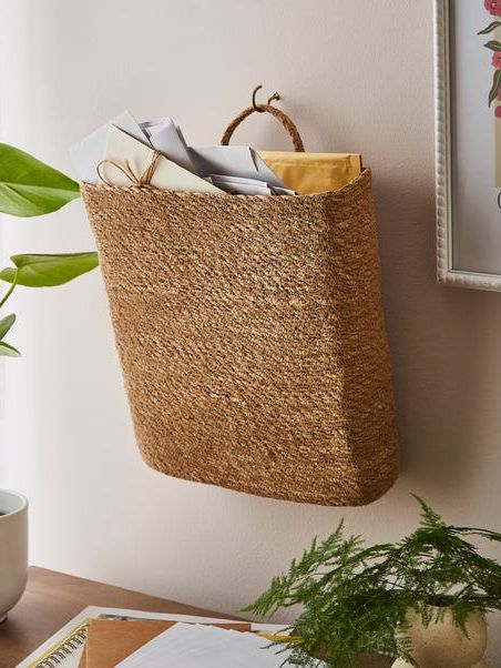 Dunelm, Seagrass Letter Holder Basket
