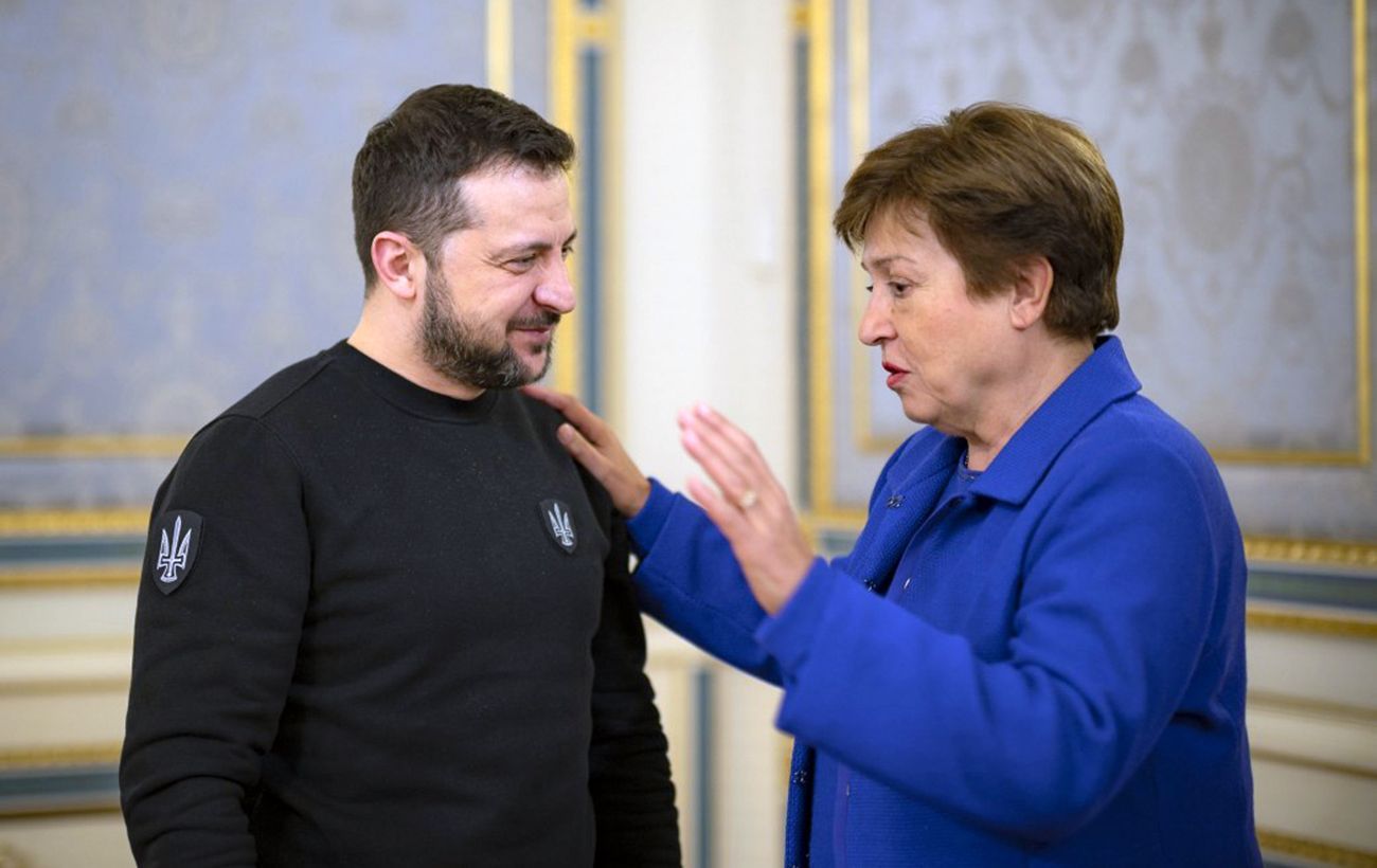 Photo: Ukrainian President Volodymyr Zelenskyy and IMF Managing Director Kristalina Georgieva (president.gov.ua)