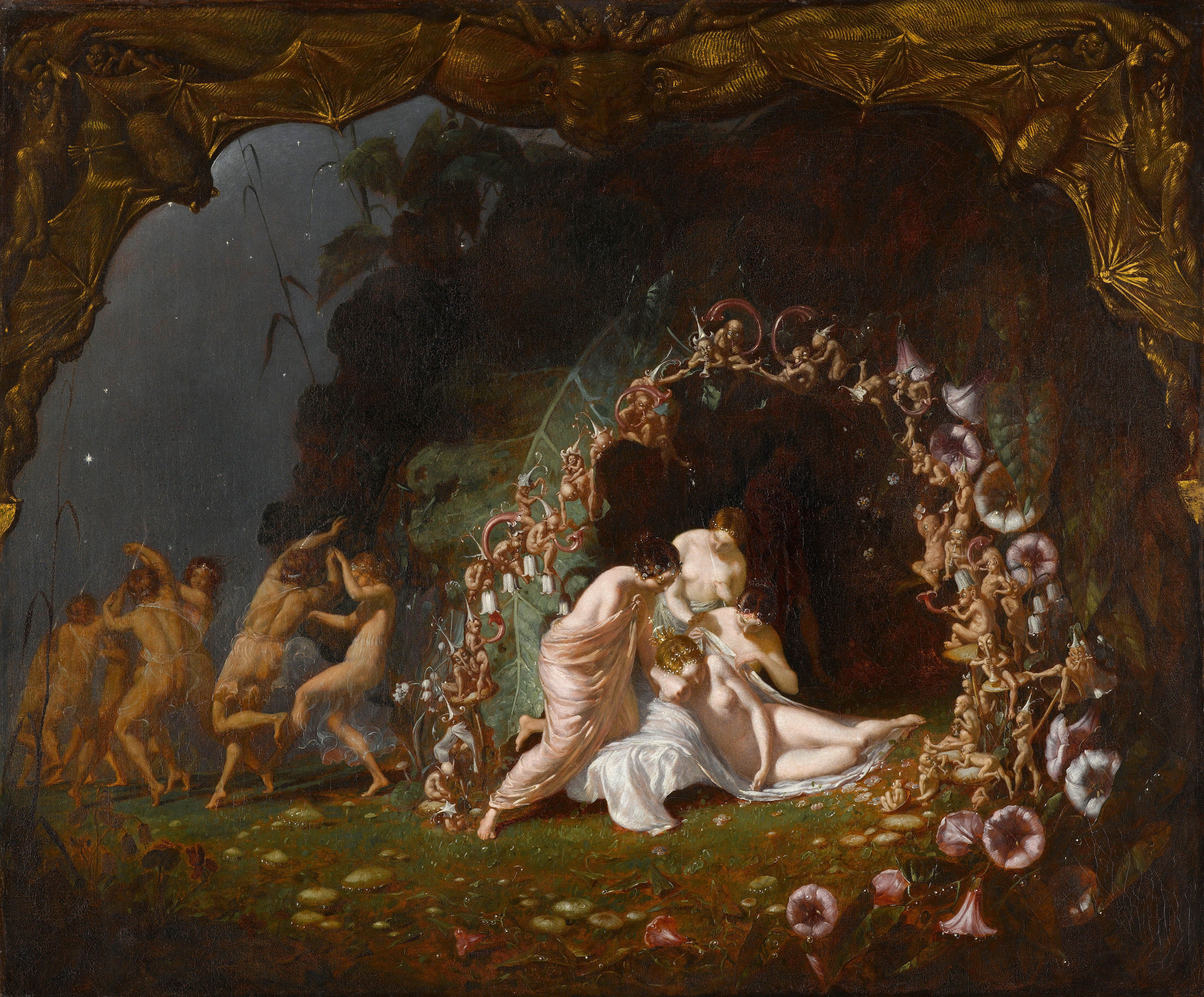 Richard Dadd, ‘Titania Sleeping’, 1841. Oil on canvas, 64.8 x 77.5 cm. Paris, Musée du Louvre, Department of Paintings (© GrandPalaisRmn (musée du Louvre) / Jean-Gilles Berizzi)