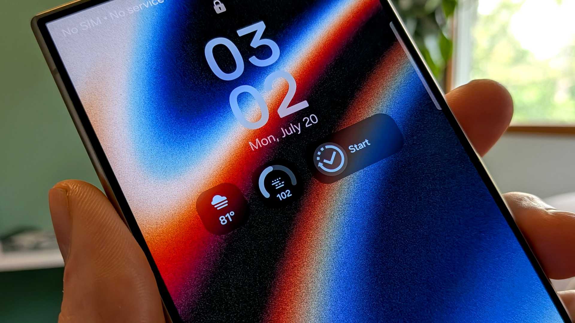 Samsung Galaxy lock screen widgets