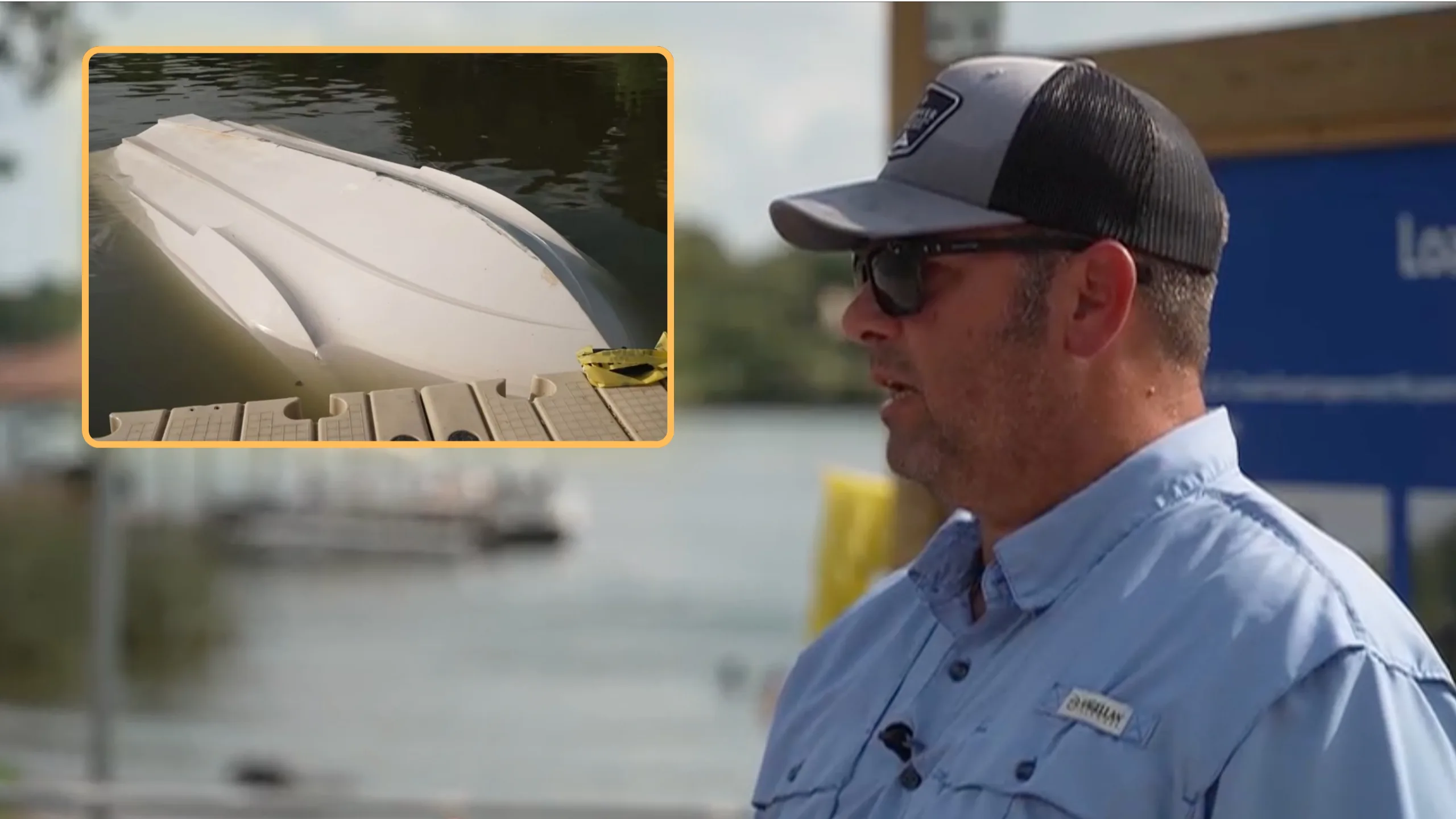 Off-duty firefighter dives under capsized boat to save 3 trapped children