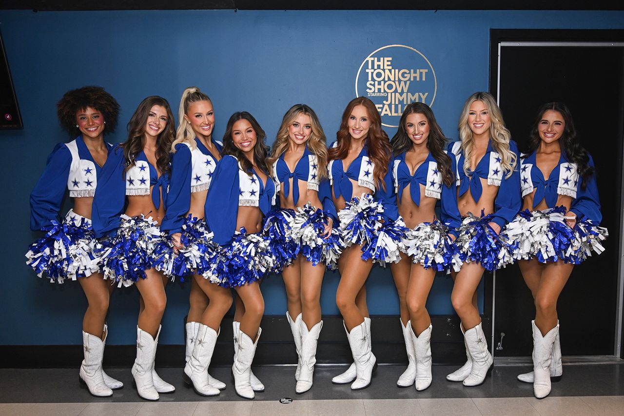 THE TONIGHT SHOW STARRING JIMMY FALLON -- Episode 2310 -- Pictured: The Dallas Cowboys Cheerleaders pose