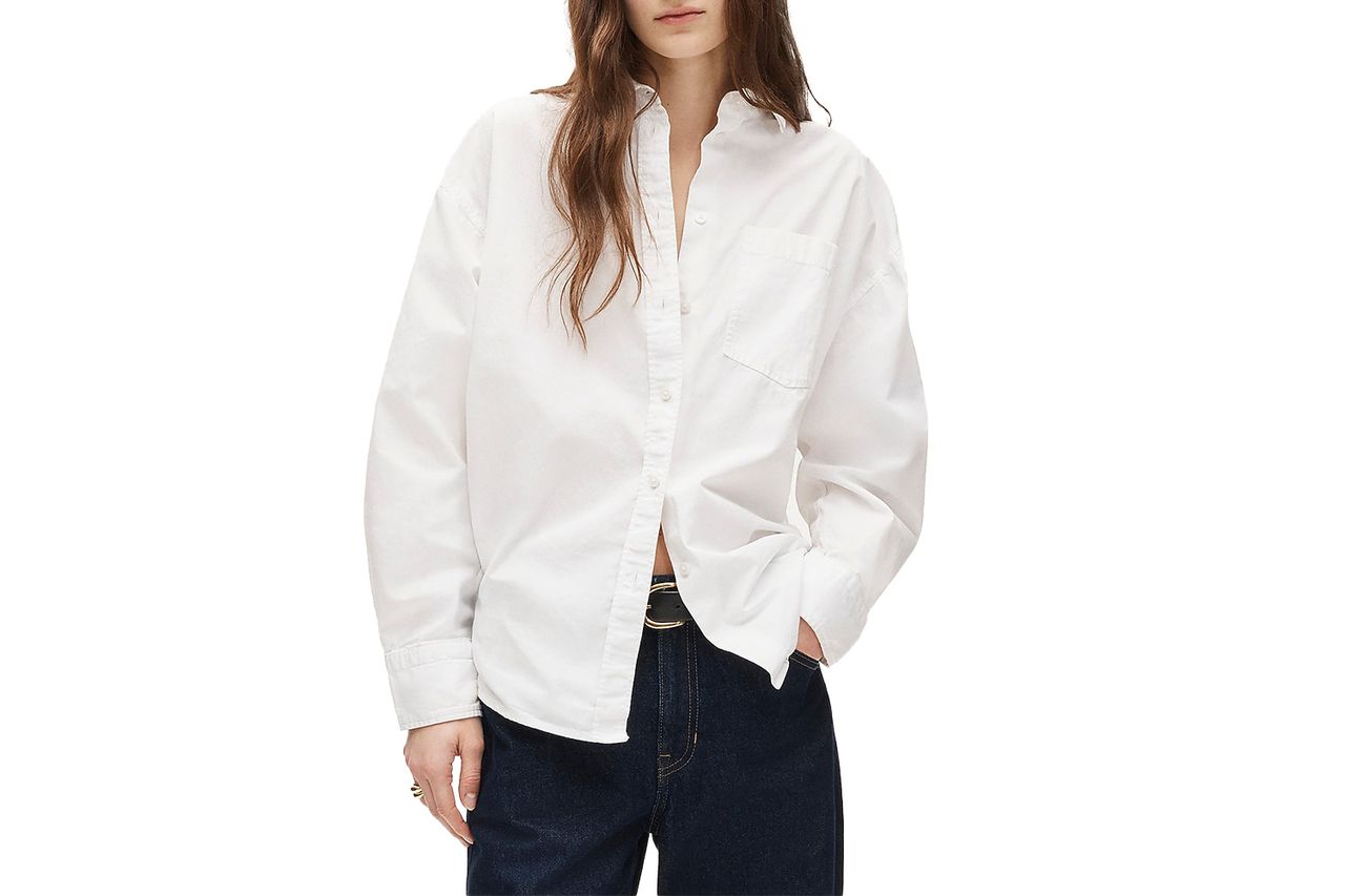 Étienne oversized button-up shirt in lightweight oxford