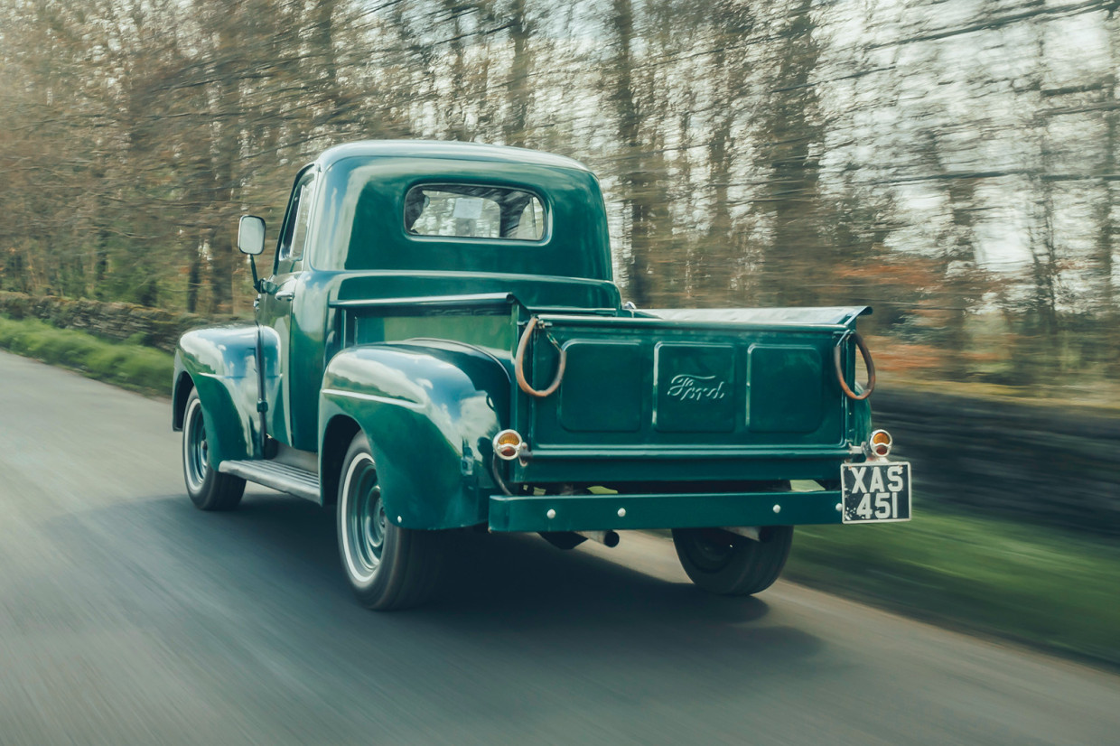 The Ford F-Series classic pick-up truck on the road