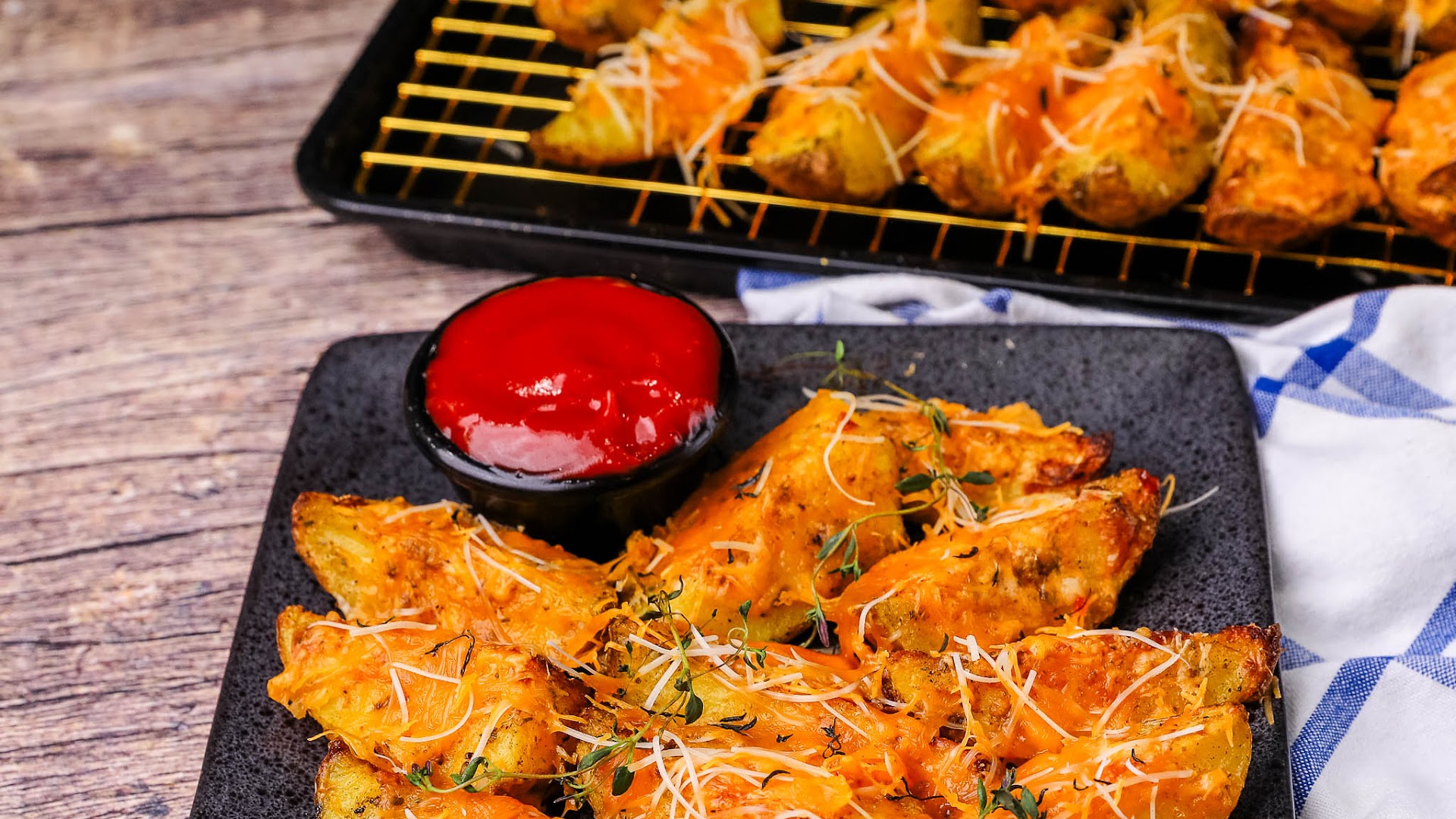 When looking for a potato side dish and don't feel like ordinary French fries, try potato wedges