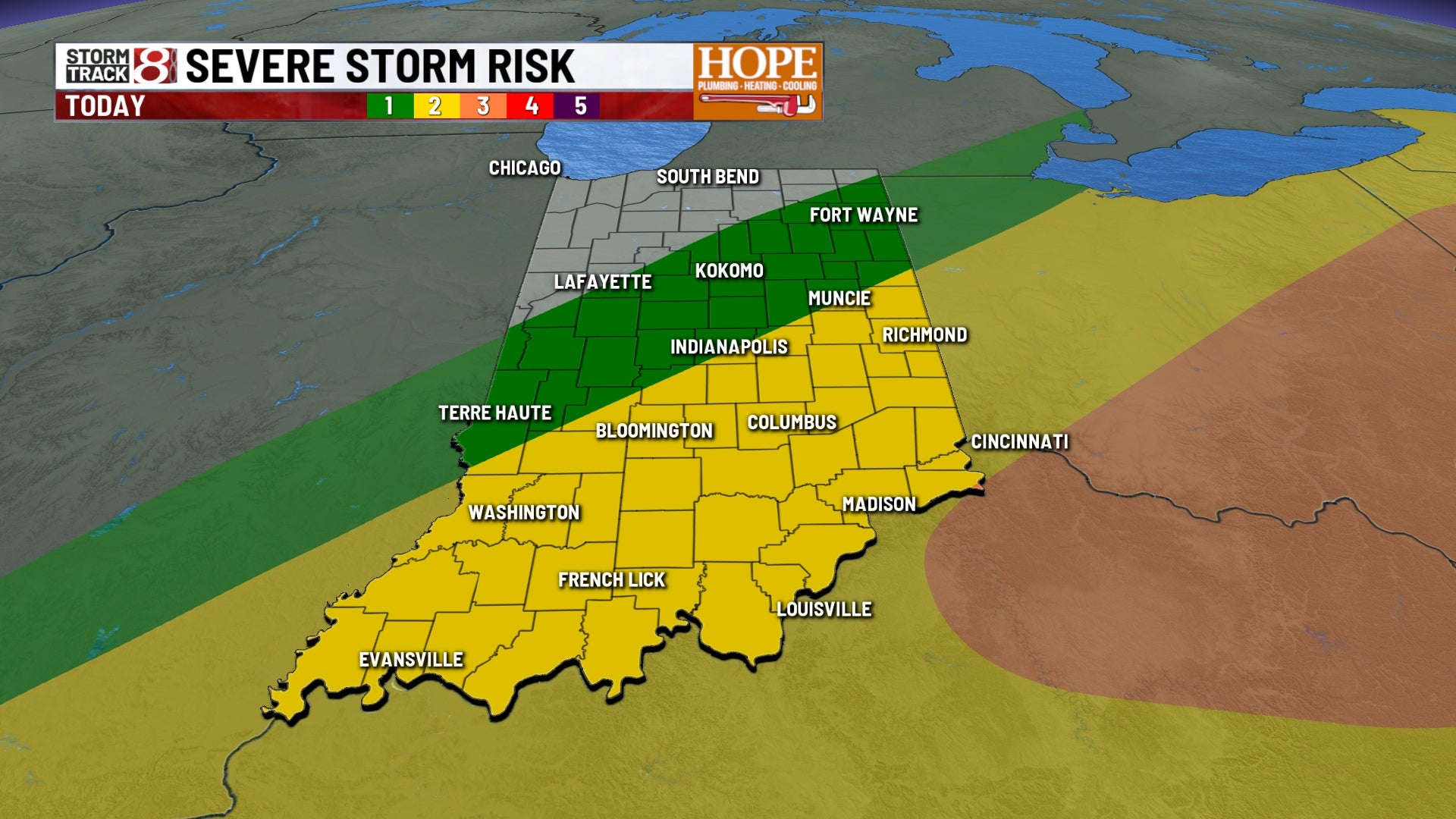 Severe storms possible today; noticeable cooldown follows | July 21, 2026