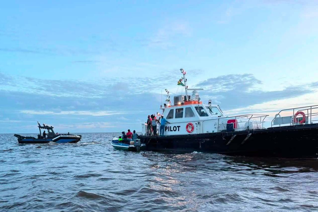 A ferry carrying 116 passengers capsized off the coast of Guyana