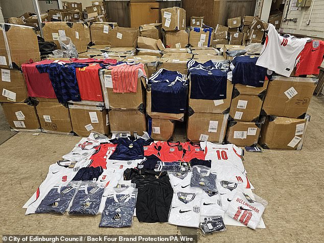 The World Cup has seen a rise in counterfeit football shirts arriving in the United Kingdom