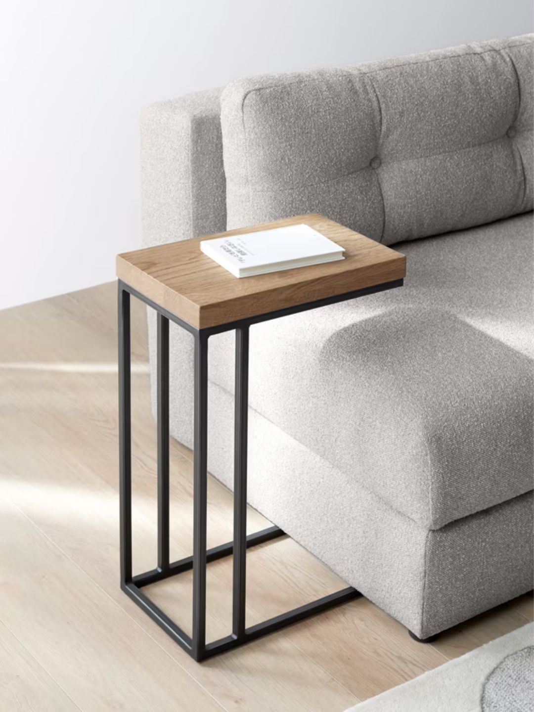 John Lewis, Calia Sofa Side Table in Solid Oak