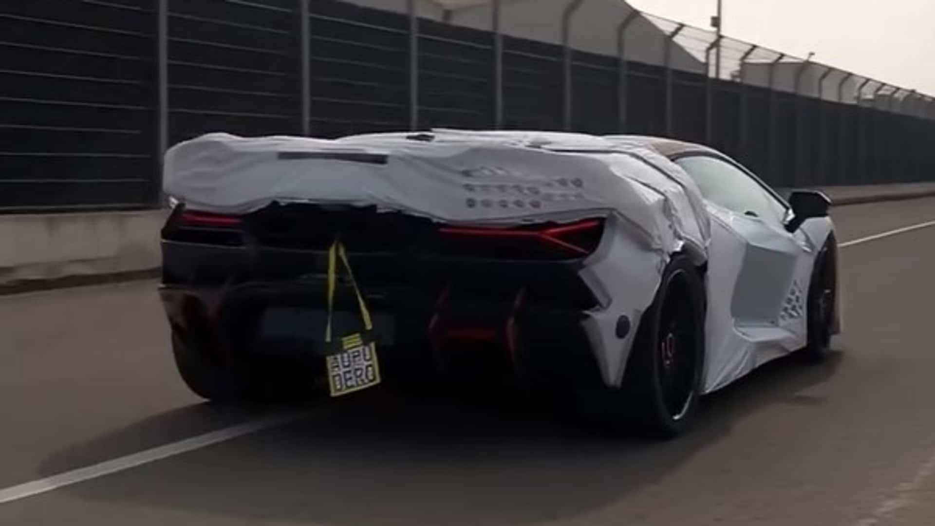 Lamborghini Revuelto SV screenshot from spy video