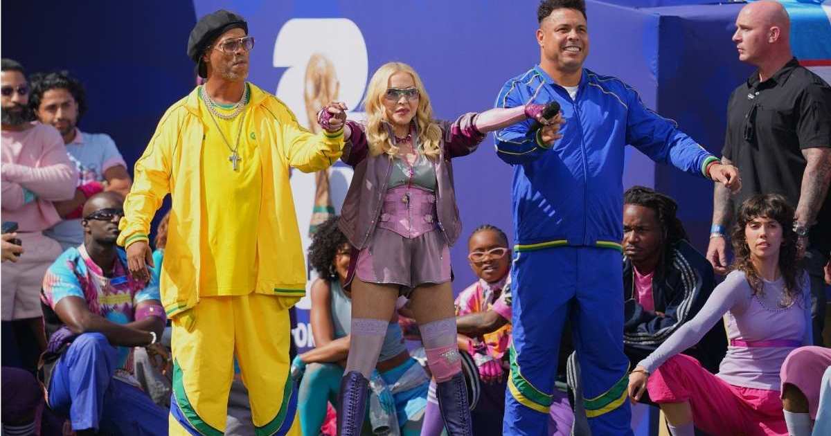 Madonna's Saint Laurent micro shorts ride high at FIFA World Cup