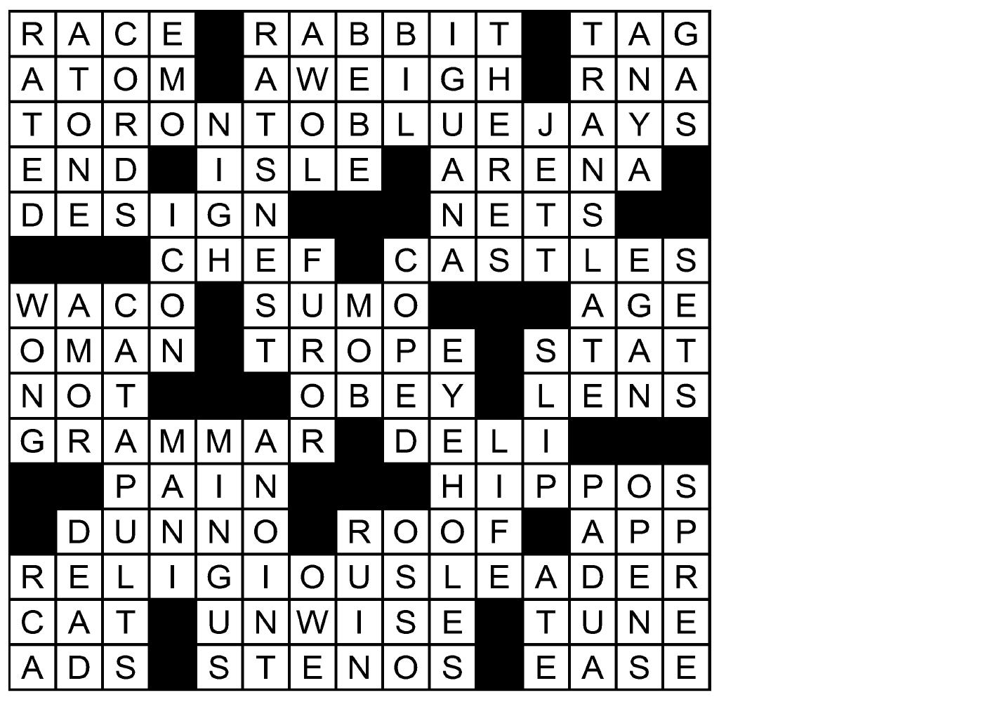 Puzzle solutions for Tuesday, Jul. 21, 2026