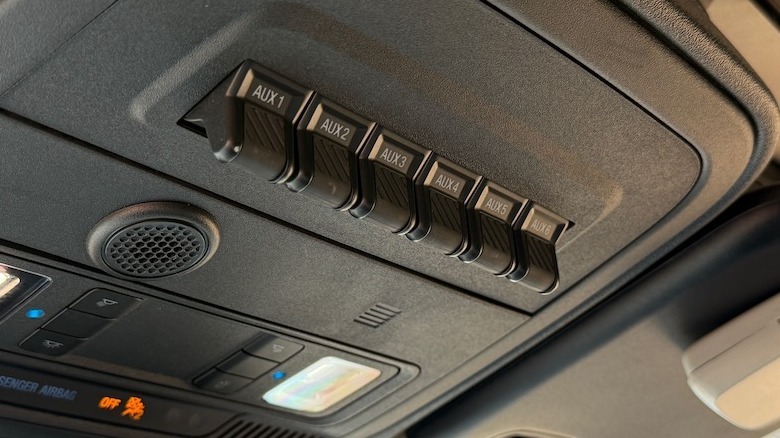 Ford Bronco Raptor overhead aux switches