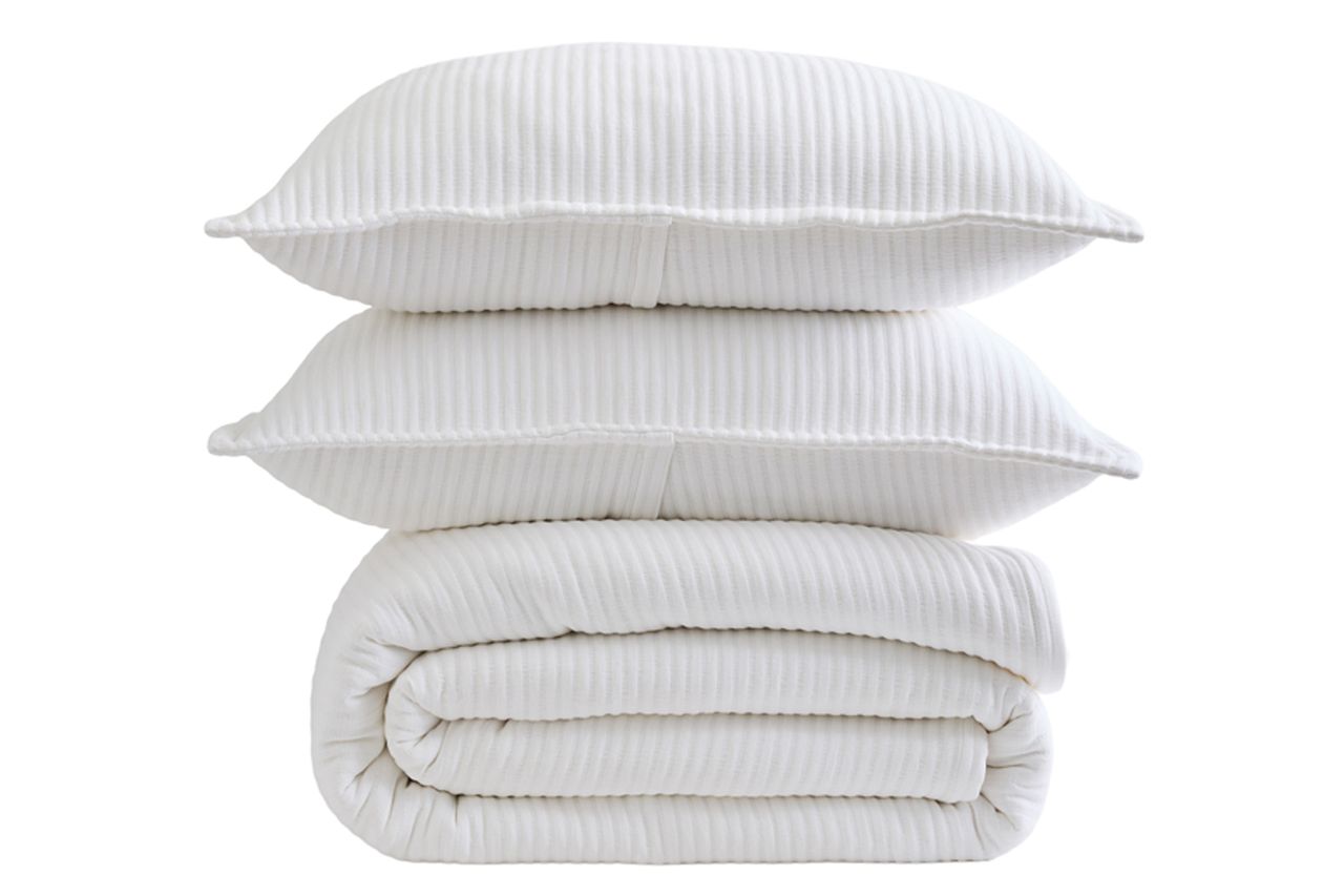 Organic Cotton Matelasse Coverlet Set