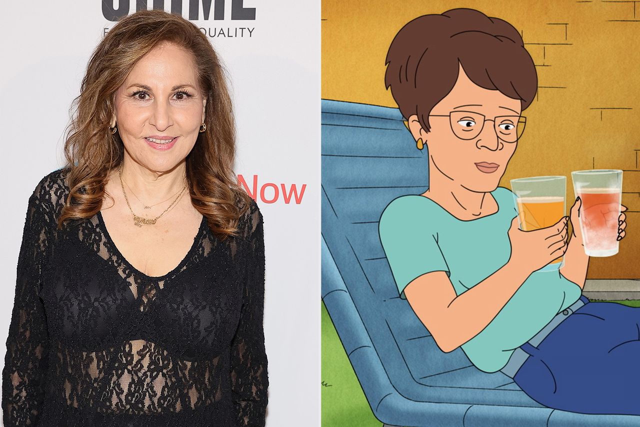 Kathy Najimy on October 11, 2023 in New York City; Peggy Hill in King of the Hill.