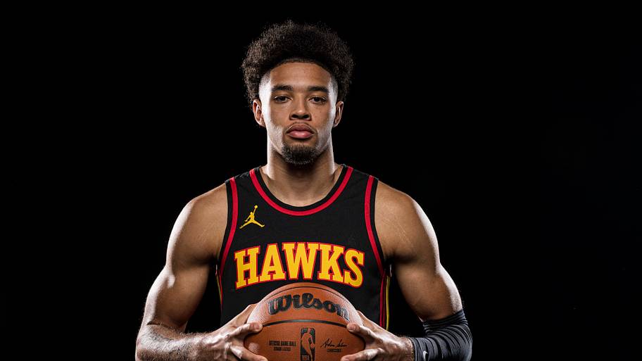 Atlanta Hawks guard Seth Lundy photographed during Hawks Media Day