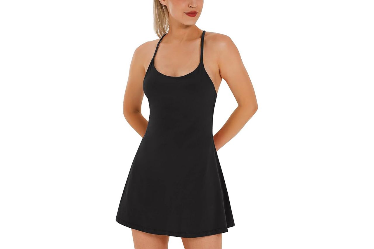 Tennis Dress, Athletic Dress with Built-in Bra