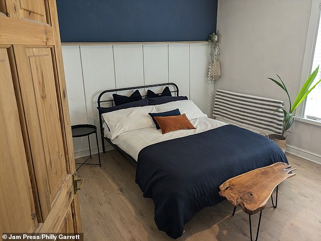 When she moved in, the 34-year-old renovated her home so that it would be suitable for lodgers and even created a fourth bedroom (pictured) to help utilise the space
