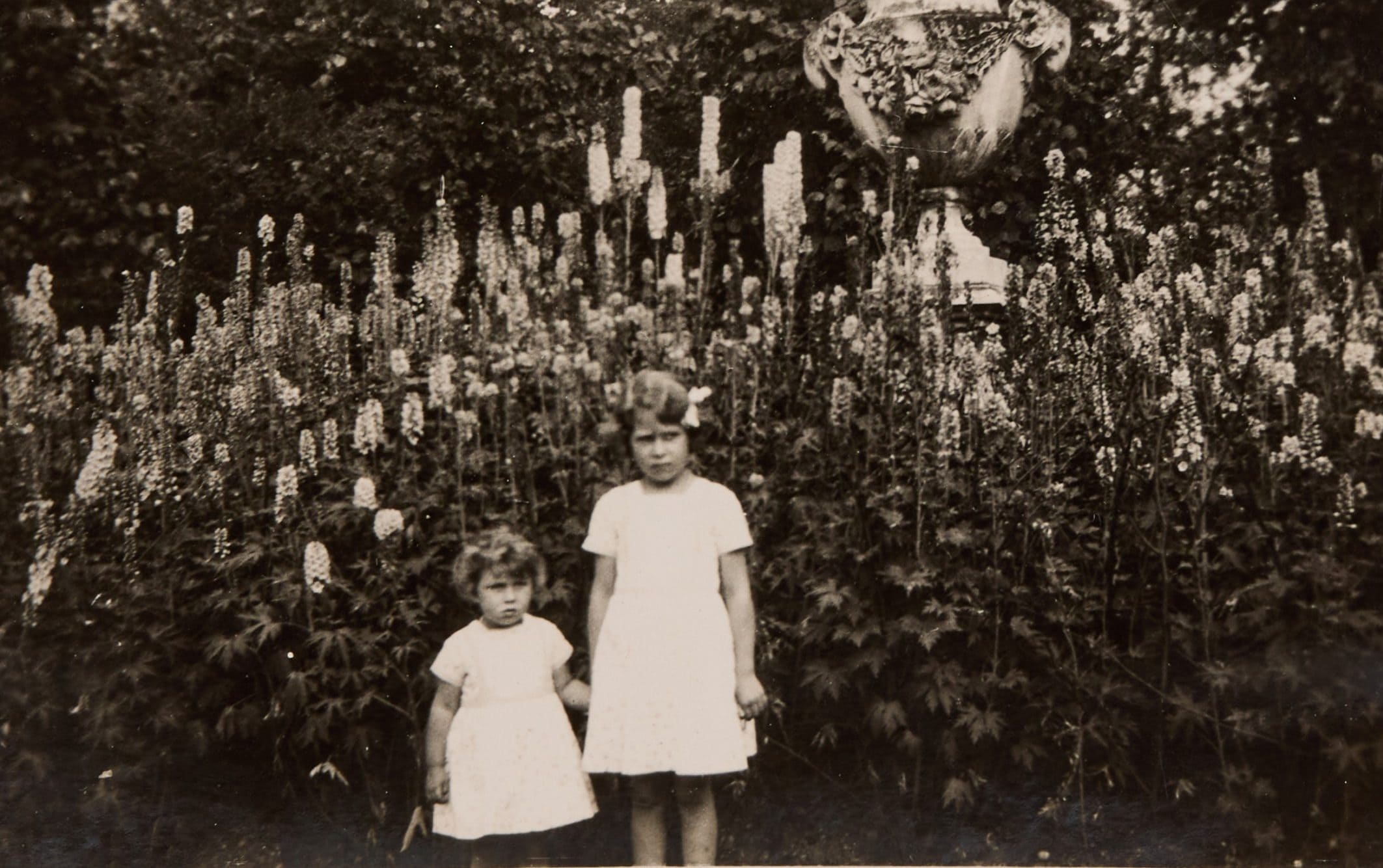 Princess Margaret and Princess Elizabeth visiting Trent Park House, early 1930s