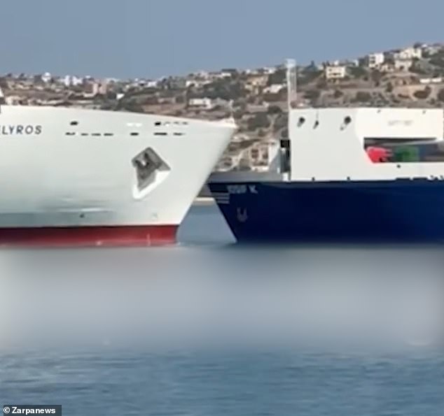 The incident happened in the Crete port of Souda