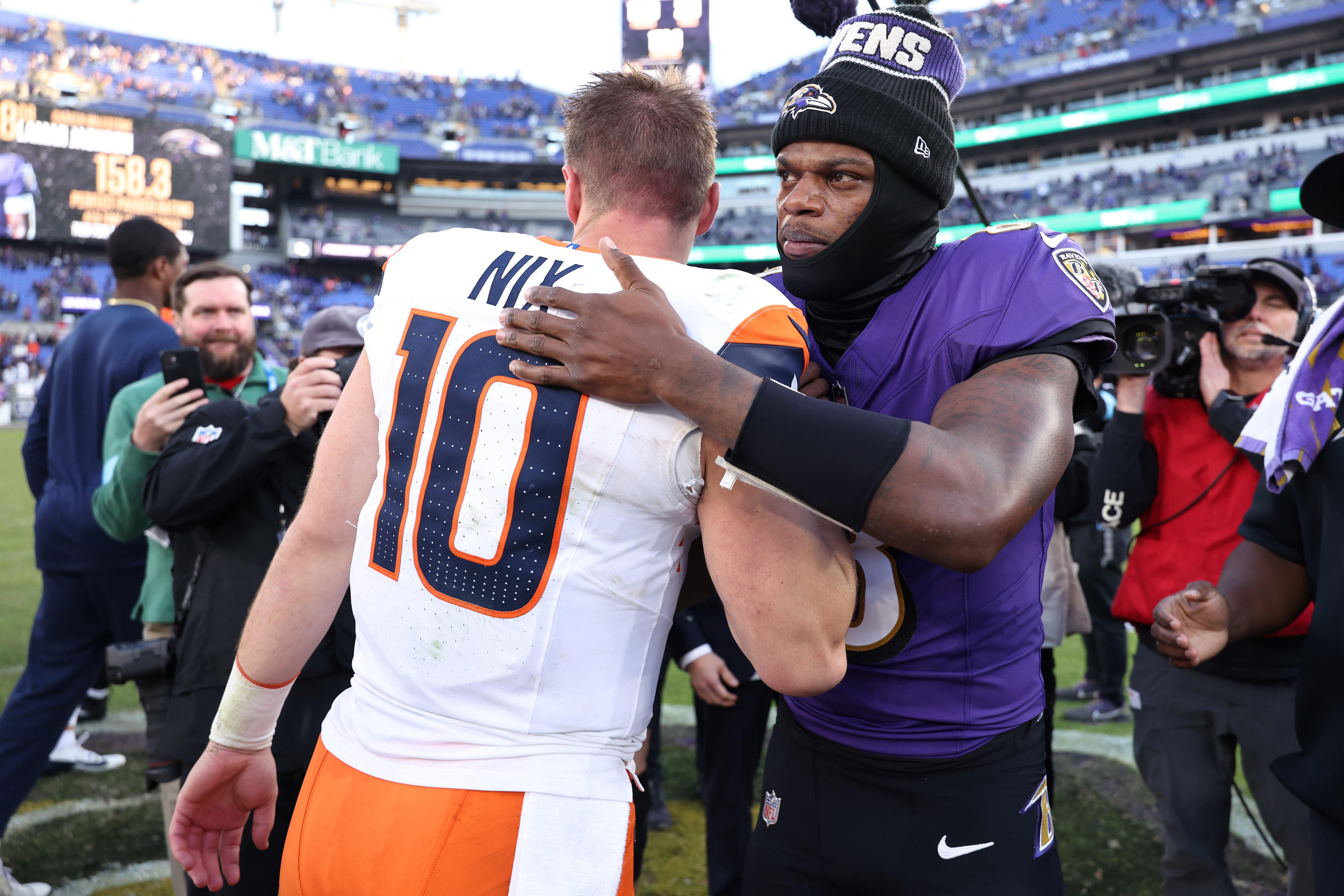 Bo Nix vs. Lamar Jackson debate continues; Colin Cowherd picks a side