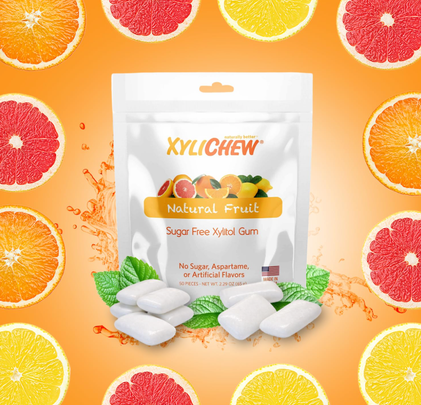 A fruity gum from Xylichew that can help with acid reflux