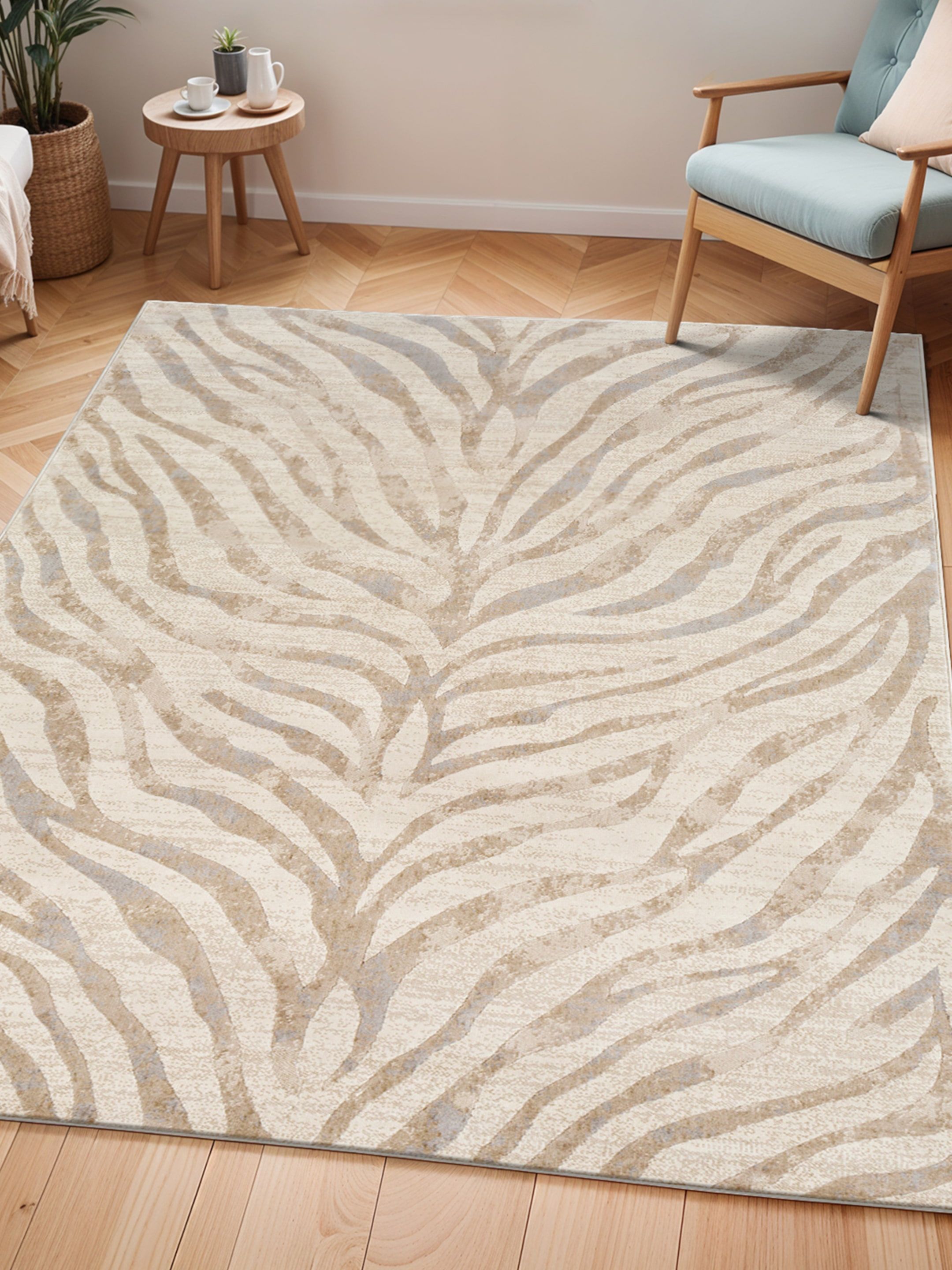City Animal Print Zebra Boho Rug