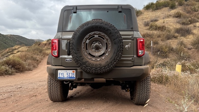 Ford Bronco Sasquatch rear hatch with spare tire
