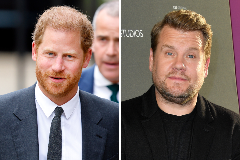 Prince Harry and James Corden