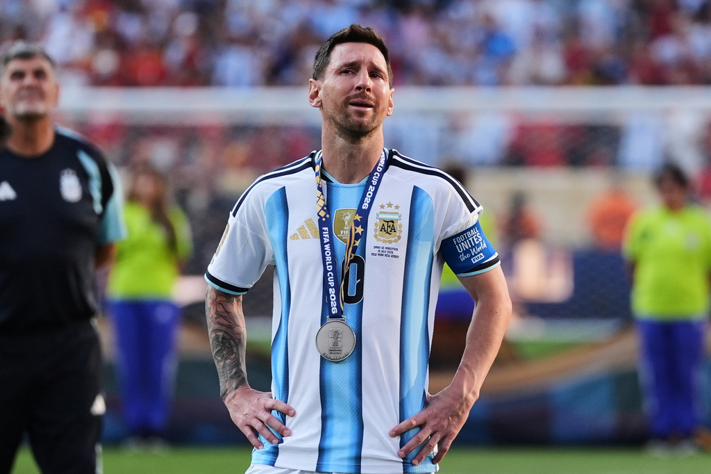 APTOPIX Argentina Spain WCup Soccer