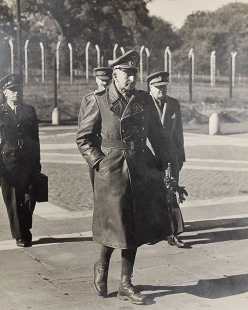 Generaloberst Hans-Jürgen von Arnim arriving at Trent Park in May 1943