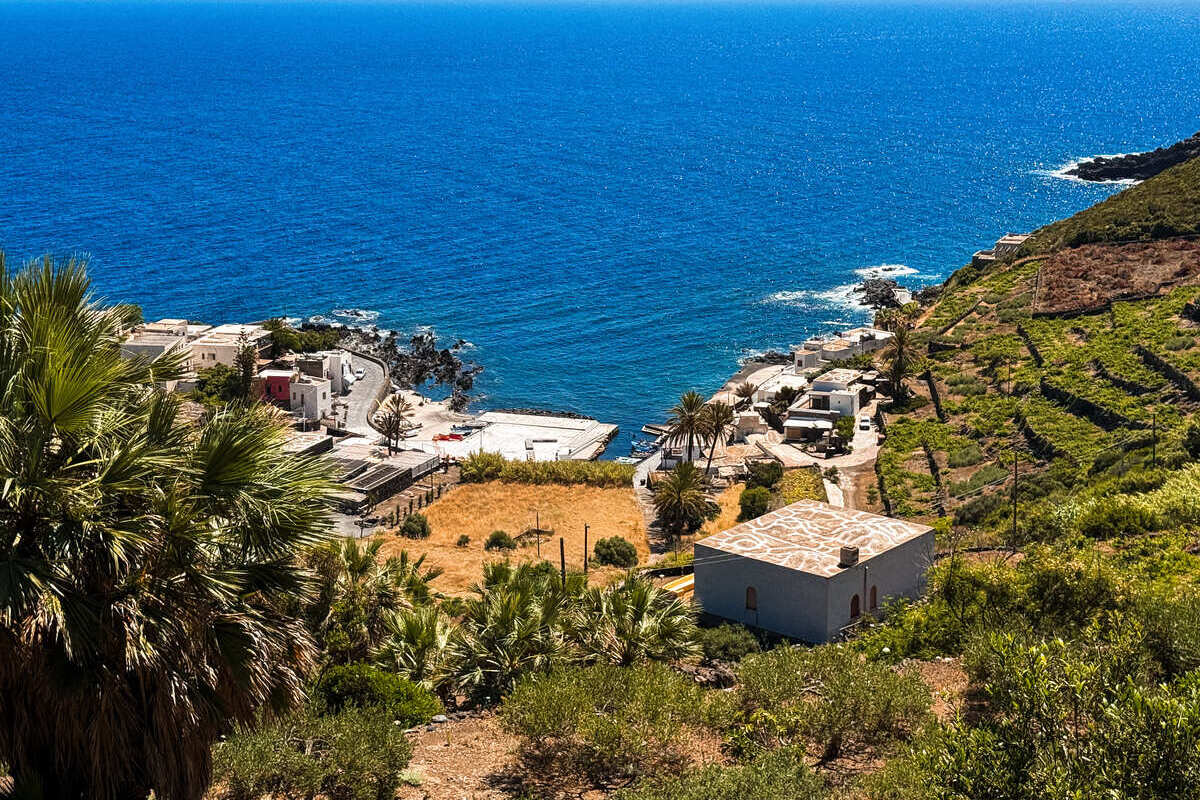 Coastal View Of A Village In Pantelleria, Italy