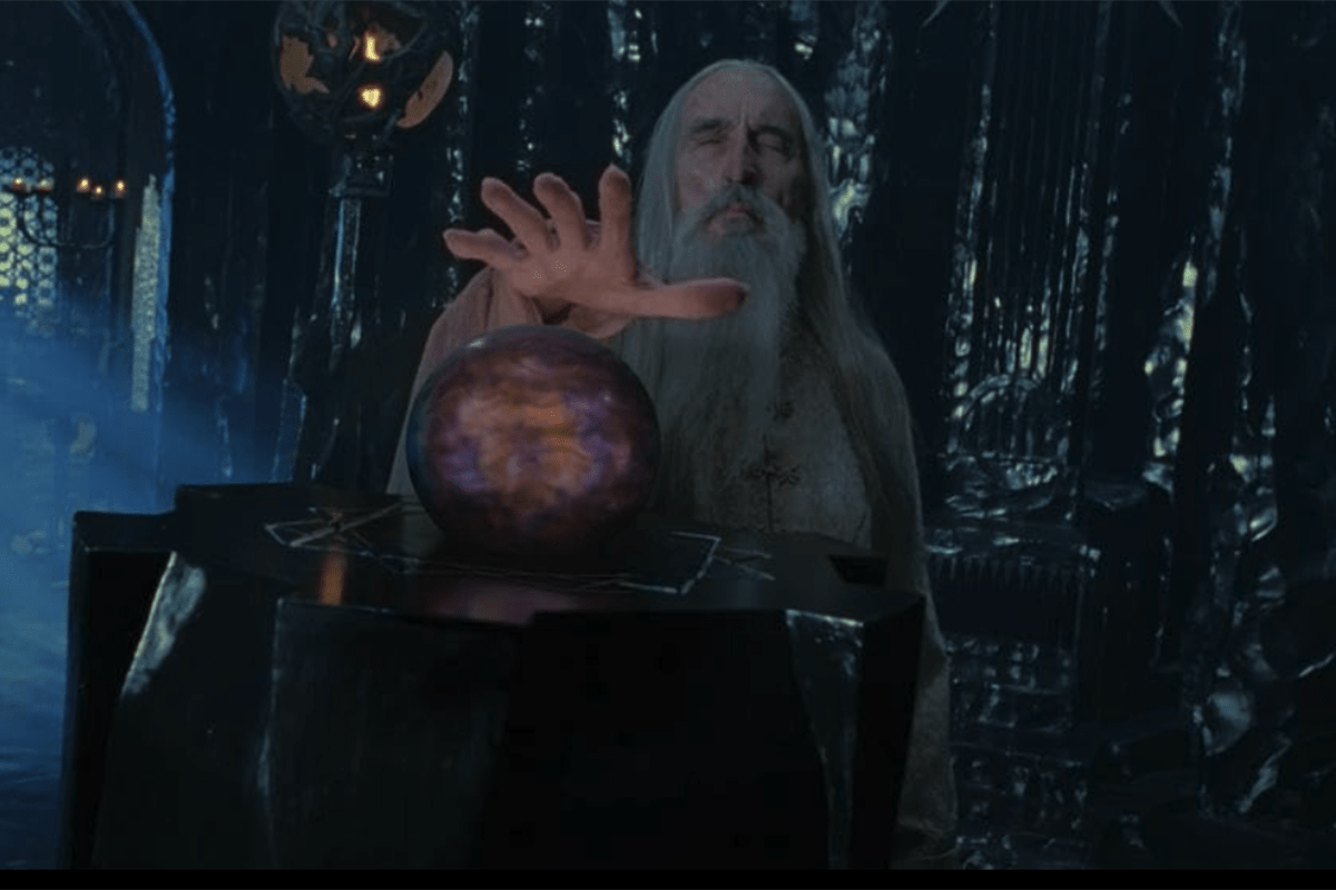 Christopher Lee in the 2002 movie 'The Lord of the Rings: The Two Towers.' (New Line Cinema)