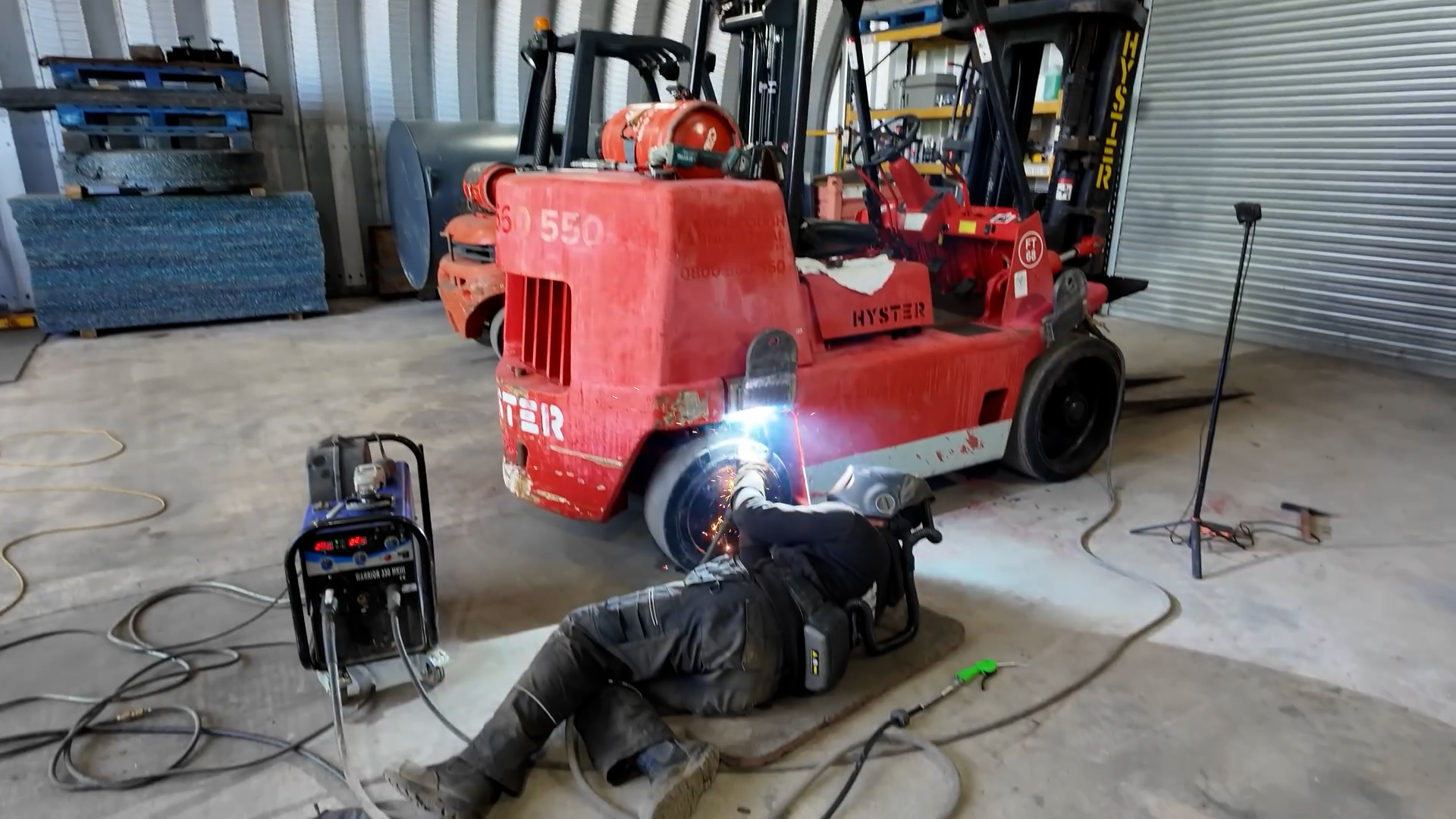 Forklift axle repair restores heavy lifting power