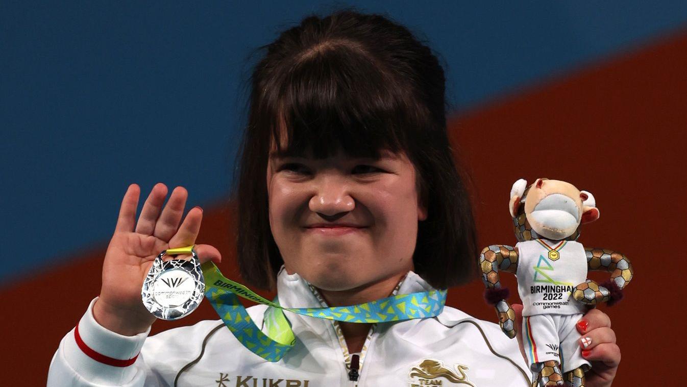 Olivia Broome won silver in the women's lightweight Para-powerlifting event at the 2022 Commonwealth Games