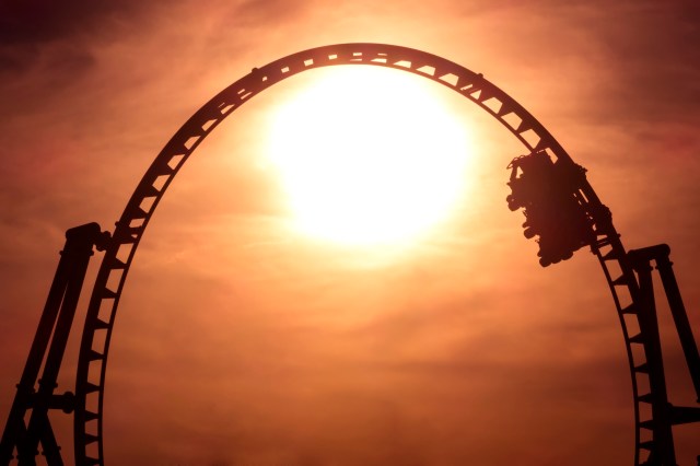 Illinois riders walk down steep coaster stairs after Six Flags ride stalls in 90-degree heat